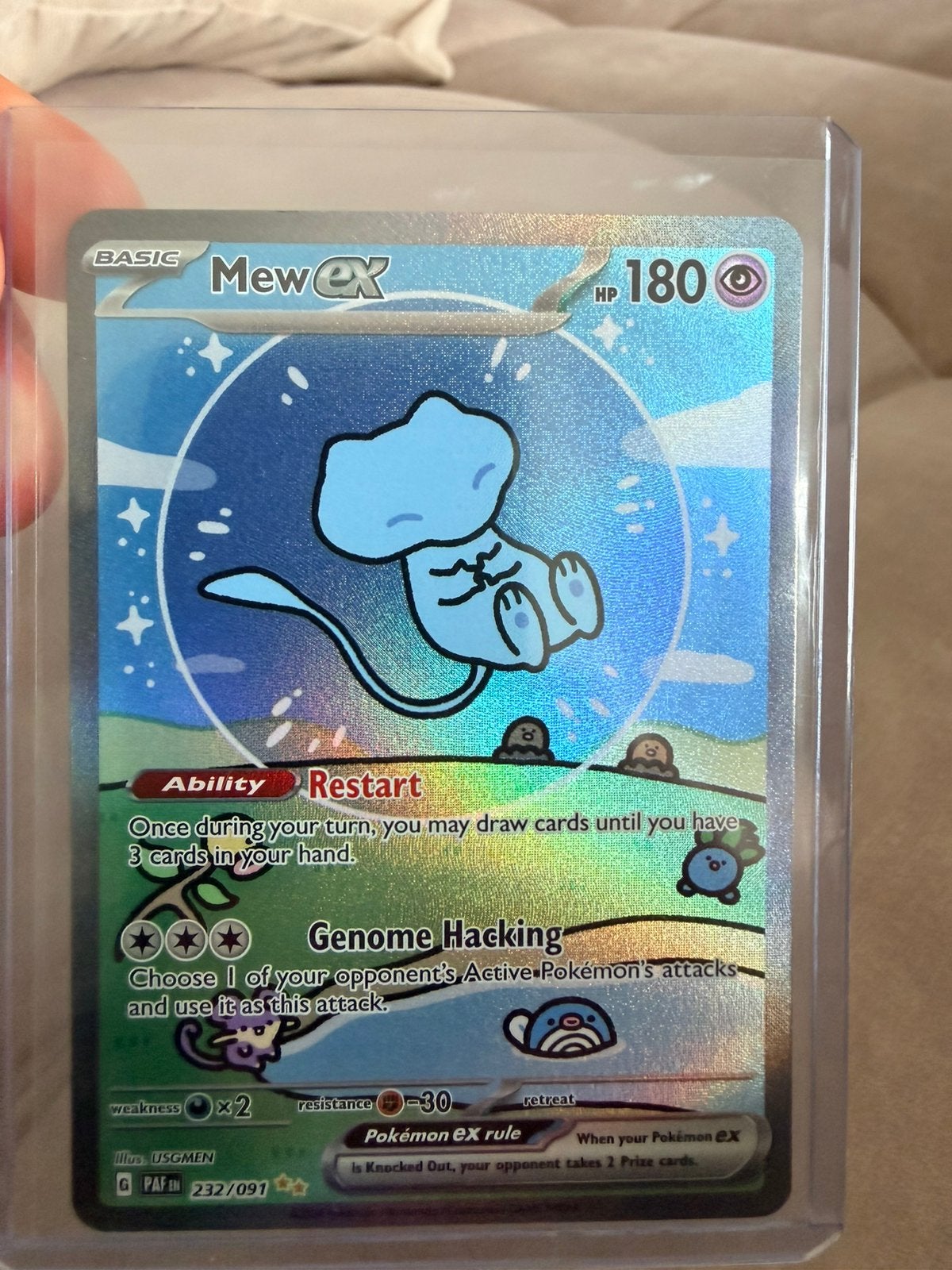 Bubble Mew 232 NM (Trade mogelijk), Ophalen of Verzenden, Zo goed als nieuw, Losse kaart, Foil