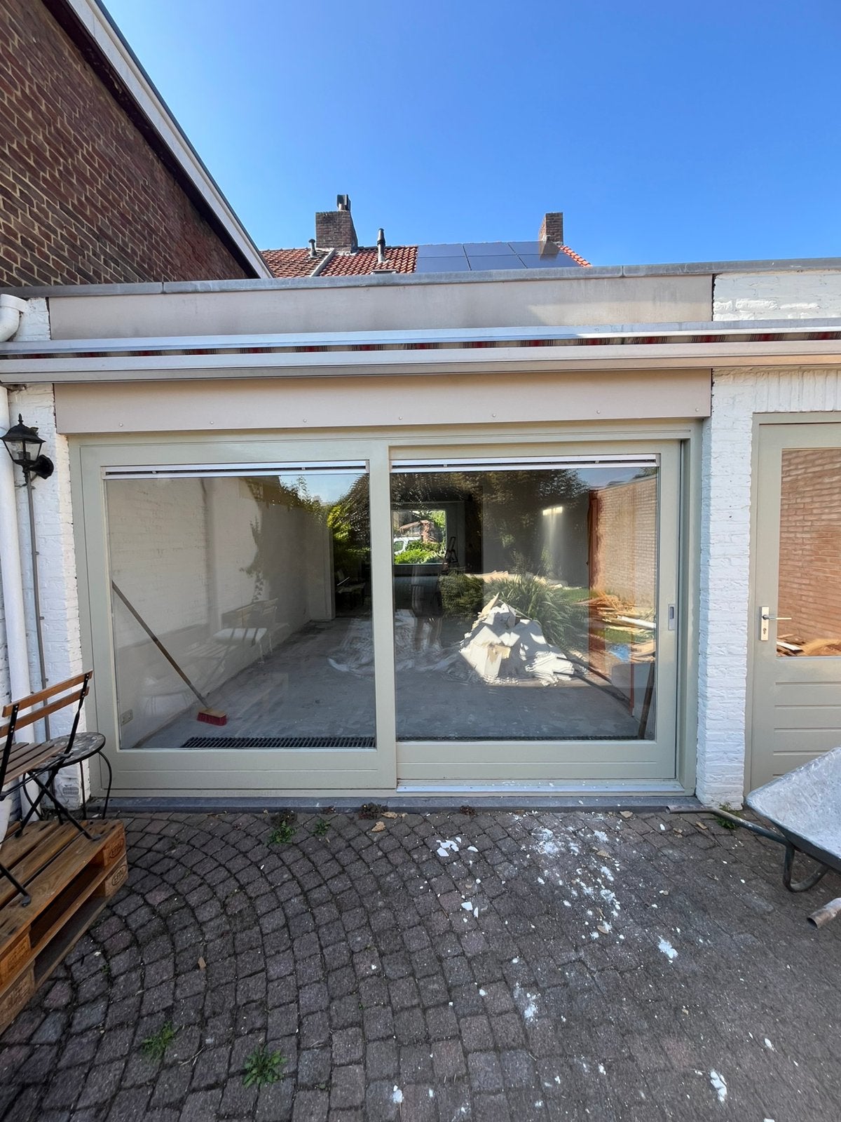 Schuifpui te koop, zelf demonteren en meenemen, Ophalen, Kunststof, Gebruikt, 225 cm of meer