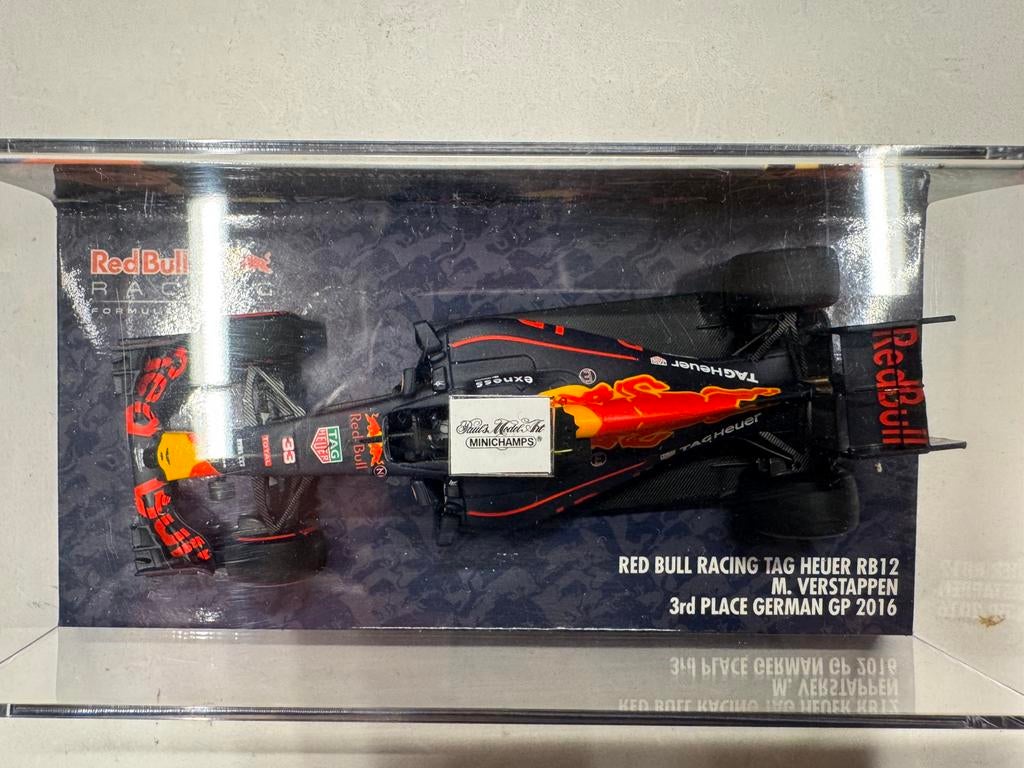 Max Verstappen 1:43 RB12, Hobby en Vrije tijd, Modelauto's | 1:43, Ophalen of Verzenden, Zo goed als nieuw