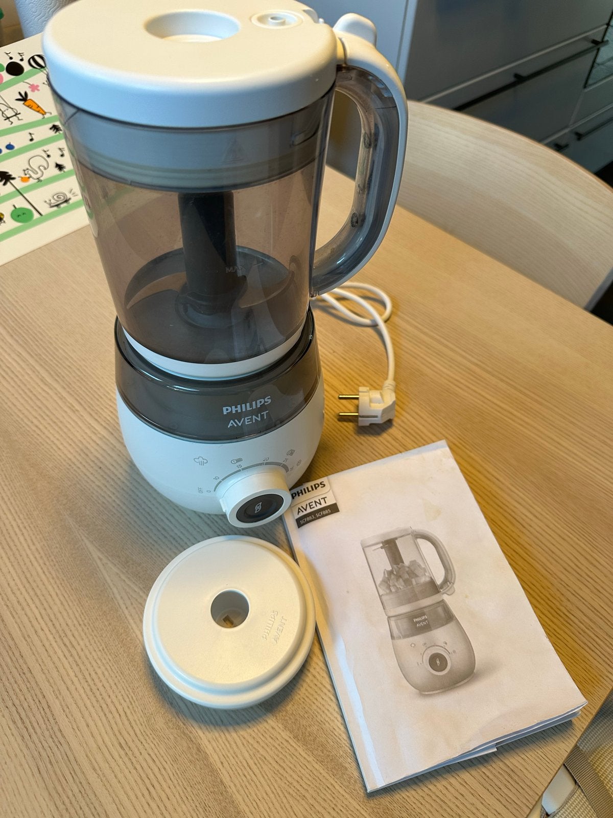 Philips Avent 4-in-1 Steamer and Blender, 1 tot 2 liter, Ophalen of Verzenden, Zo goed als nieuw, Vaatwasserbestendig