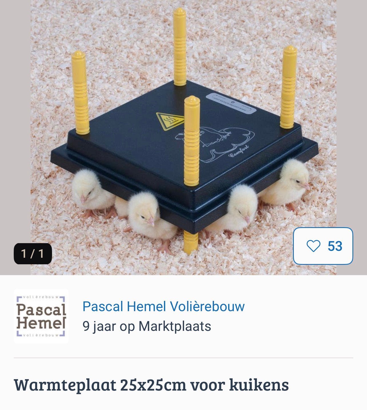 Warmteplaat 25x25 voor kuikens, Ophalen, Zo goed als nieuw, Overige typen