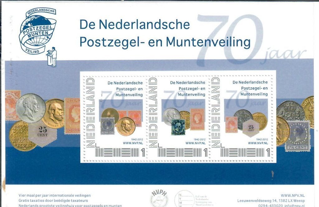 Velletjes met persoonlijke postzegels, Ophalen of Verzenden, Na 1940, Postfris