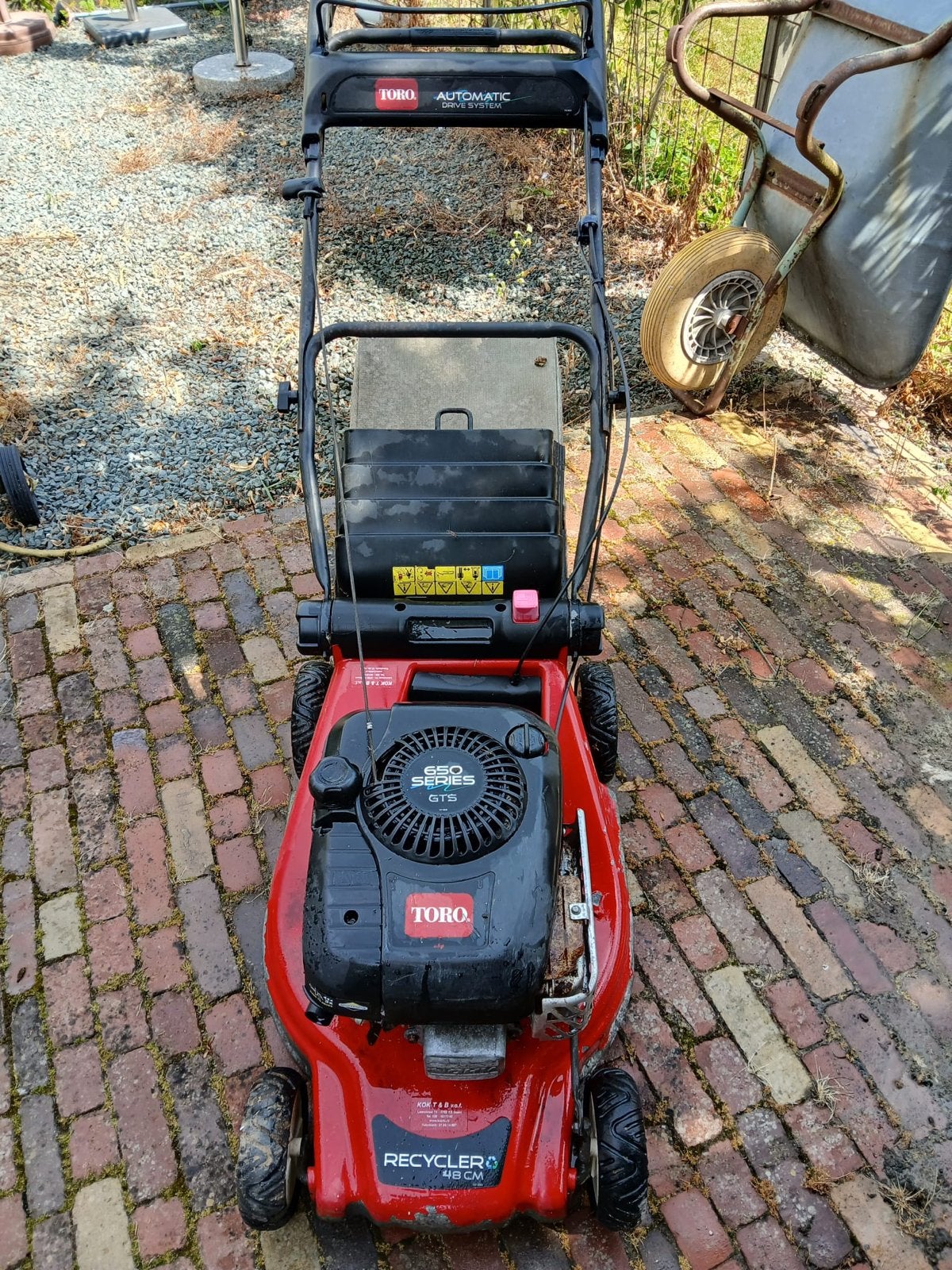 Toro Recycler 48 cm Benzine Grasmaaier, Tuin en Terras, Grasmaaiers, Ophalen, Cirkelmaaier, Gebruikt, 40 t/m 49 cm