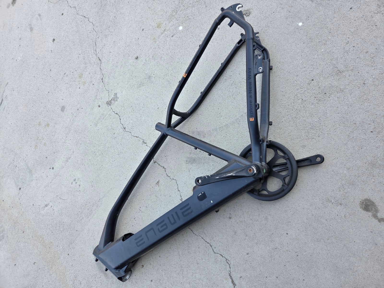 frame met trapas engwe elektrische fiets aluminium, Minder dan 47 cm, Ophalen of Verzenden, Gebruikt, Overige merken