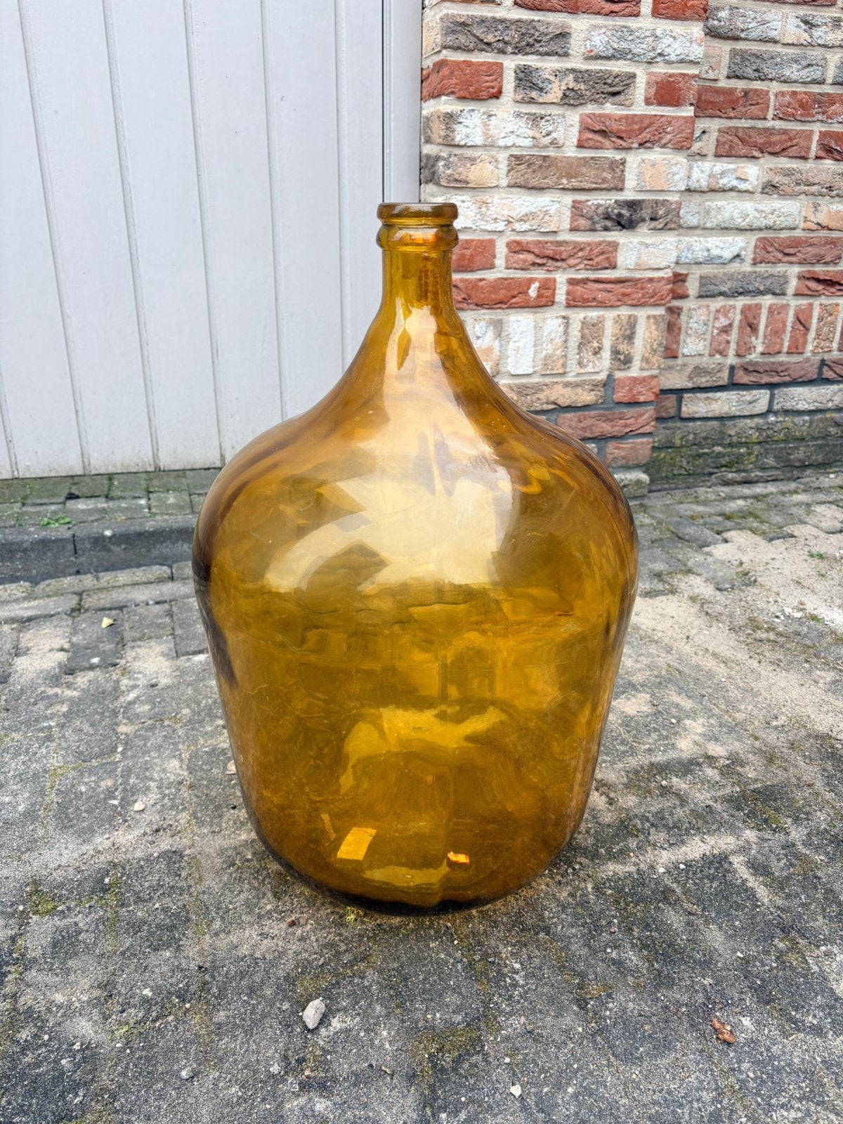 Mica vaas okergeel, Ophalen, Zo goed als nieuw, Overige kleuren, 50 tot 75 cm