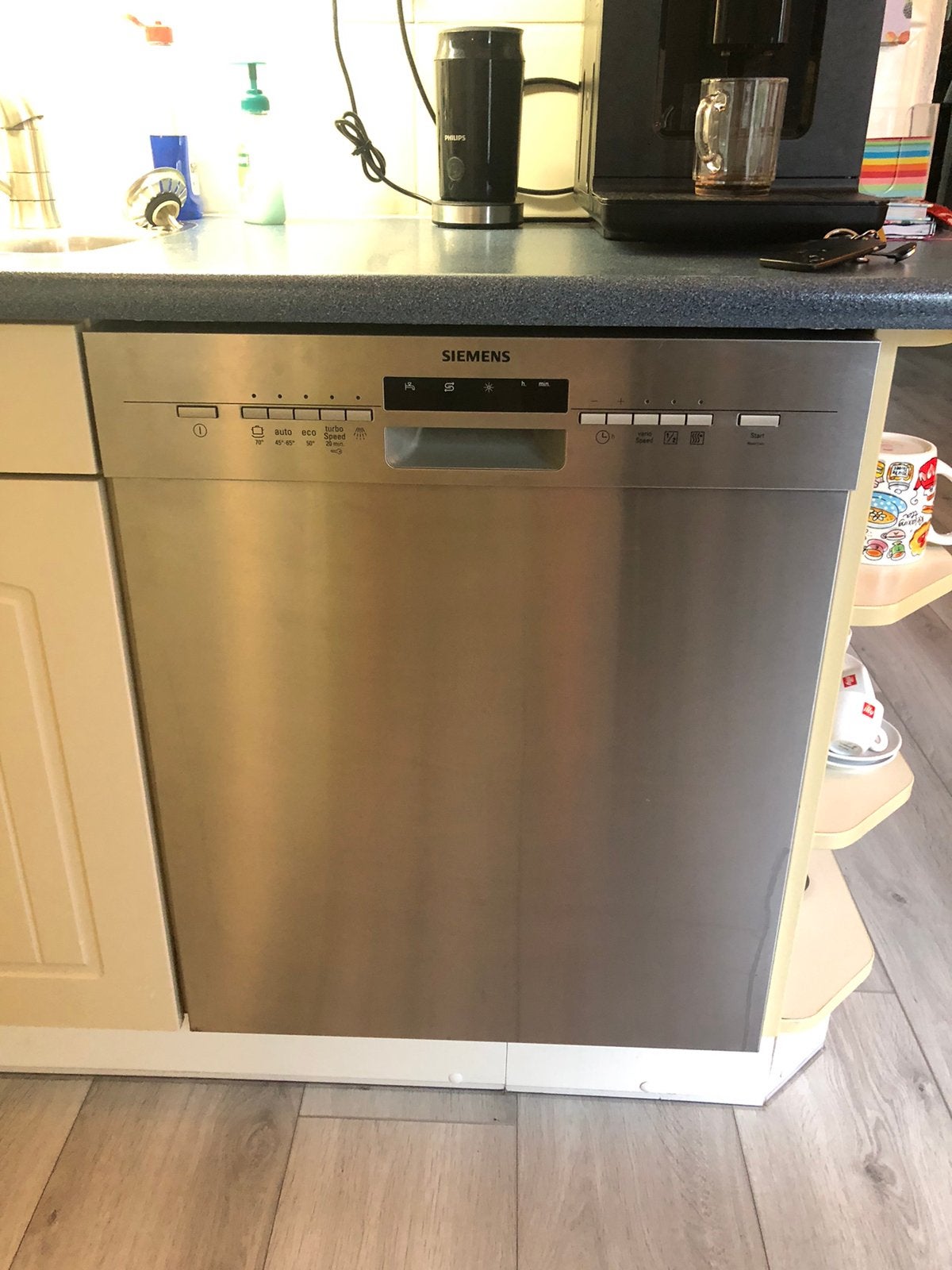 Siemens inbouw vaatwasser, Witgoed en Apparatuur, Ophalen, Gebruikt, Eco programma, 60 cm of meer
