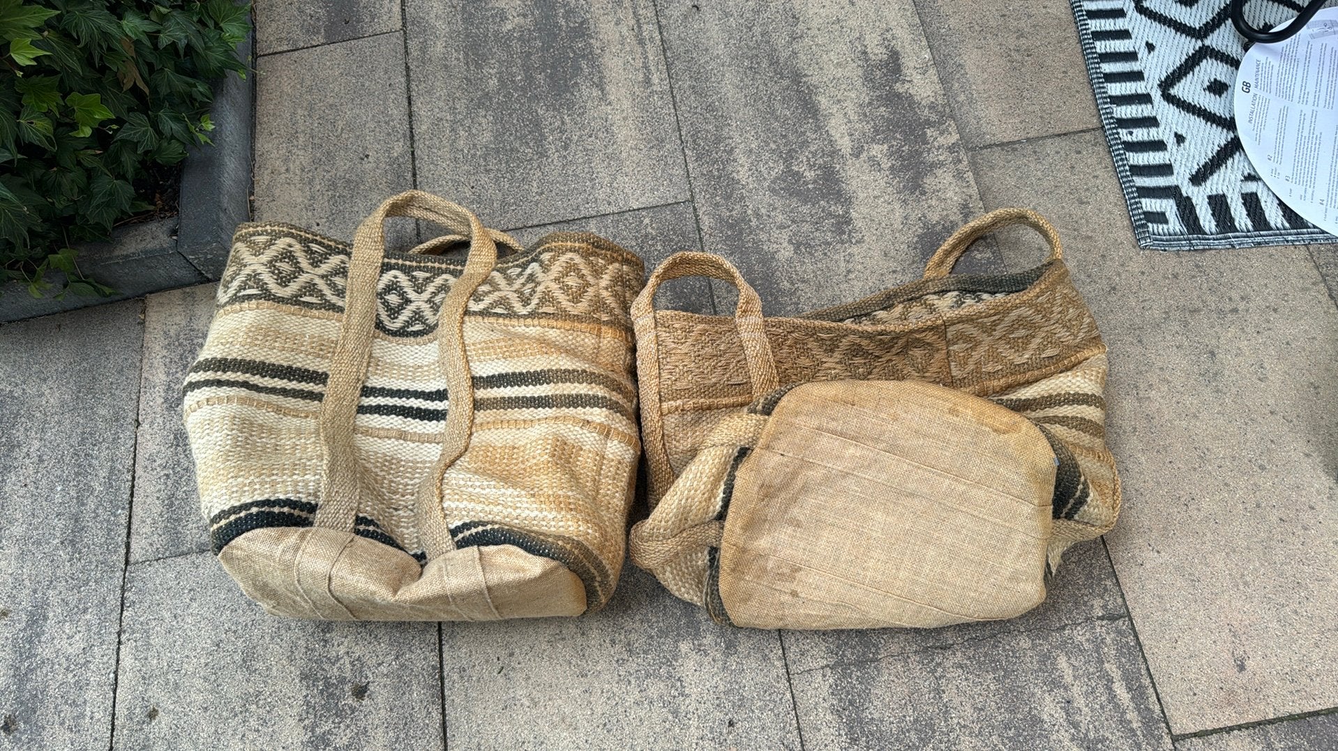 2 stevige jute zakken, Ophalen, Overige materialen, Gebruikt, Mand