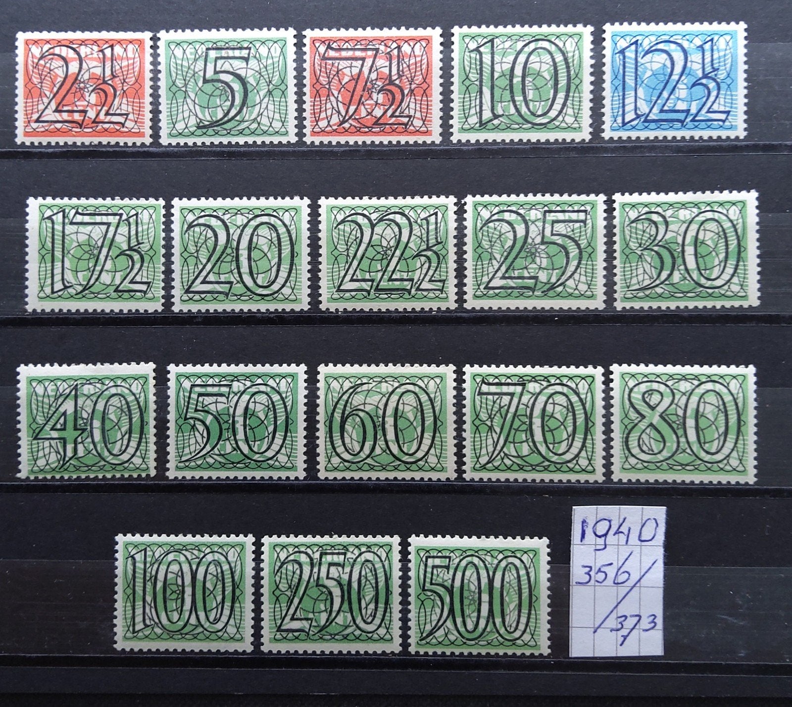 TRALIEZEGELS 1940, Postzegels en Munten, Postzegels | Nederland, Ophalen of Verzenden, T/m 1940, Postfris
