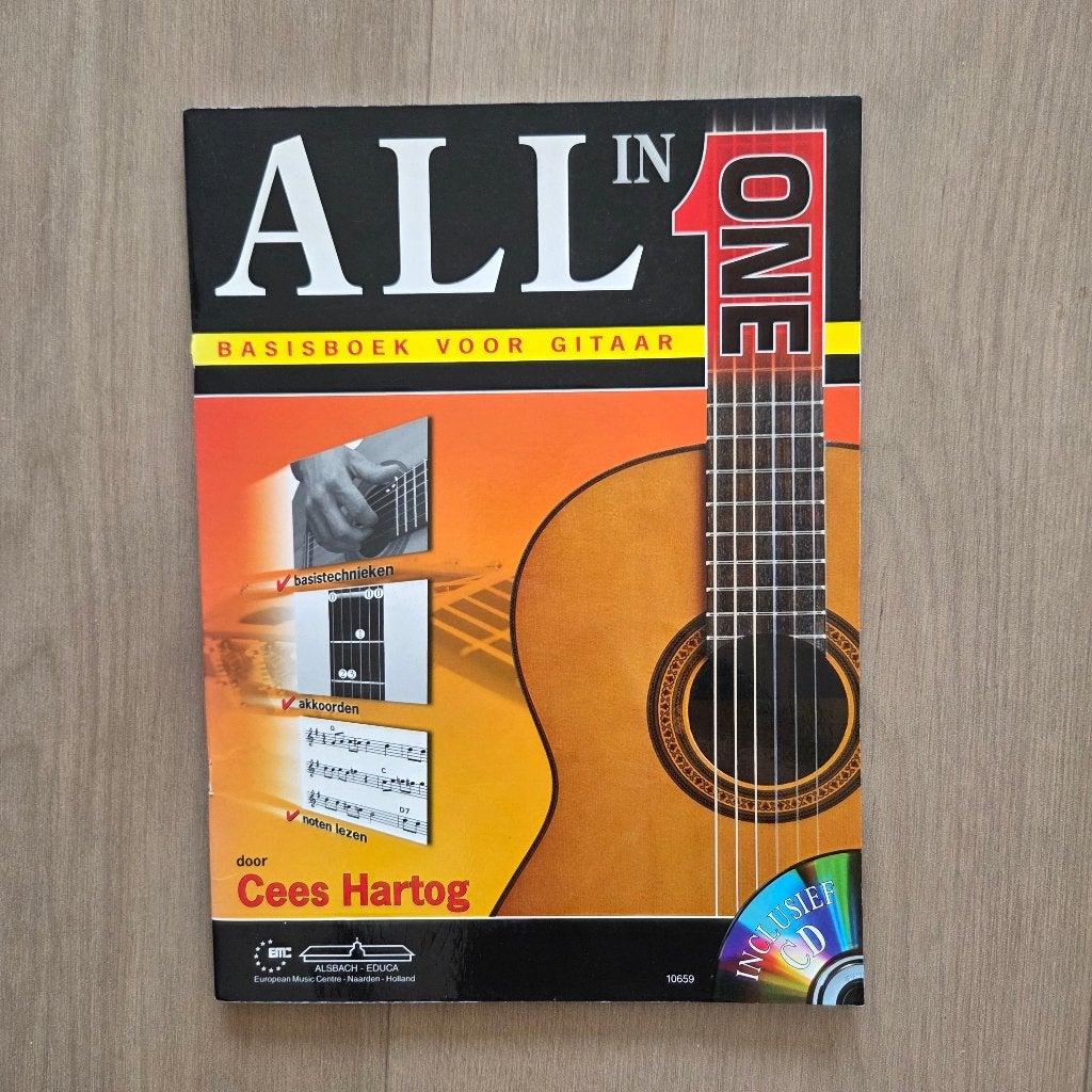 All in One - basisboek voor gitaar, Cees Hartog (nieuw), Ophalen of Verzenden, Nieuw, Instrument, Cees Hartog