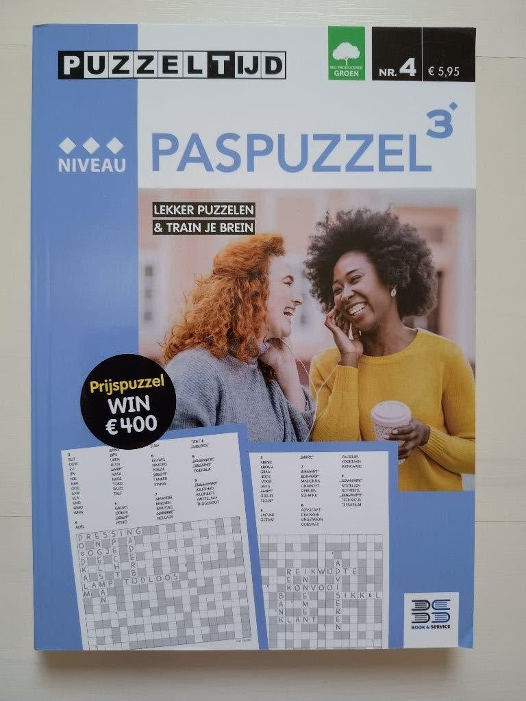 Paspuzzel boek, niveau 3, nieuw, Ophalen of Verzenden, Minder dan 500 stukjes, Nieuw, Puzzelboek