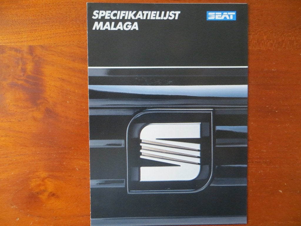 Seat Malaga Specifikatielijst (jan. 1991), Ophalen of Verzenden, Nieuw, Overige merken