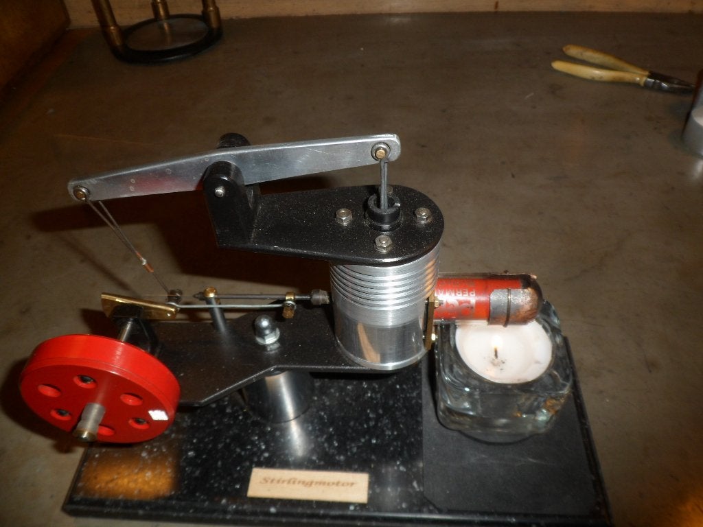 Stirlingmotor eigen bouw, Ophalen of Verzenden, Zo goed als nieuw