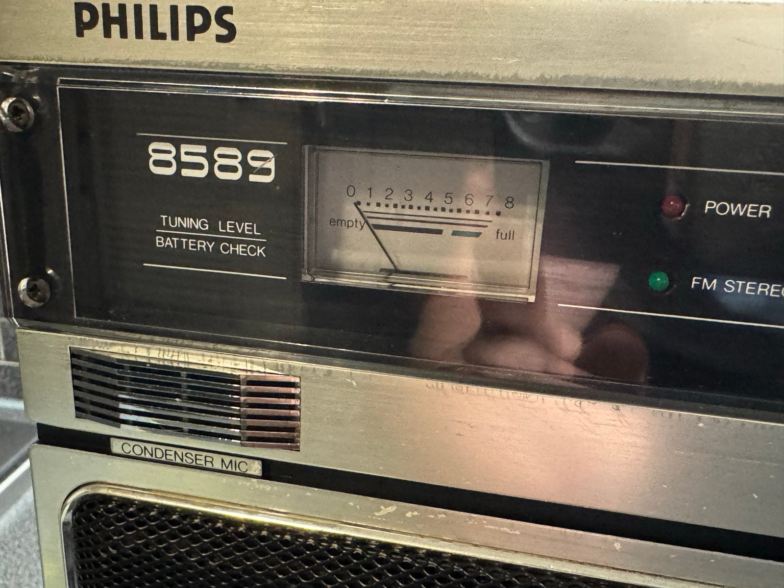 Philips Spatial Stereo 8589 Boombox Radio Cassette Recorder, Ophalen, Gebruikt, Radio
