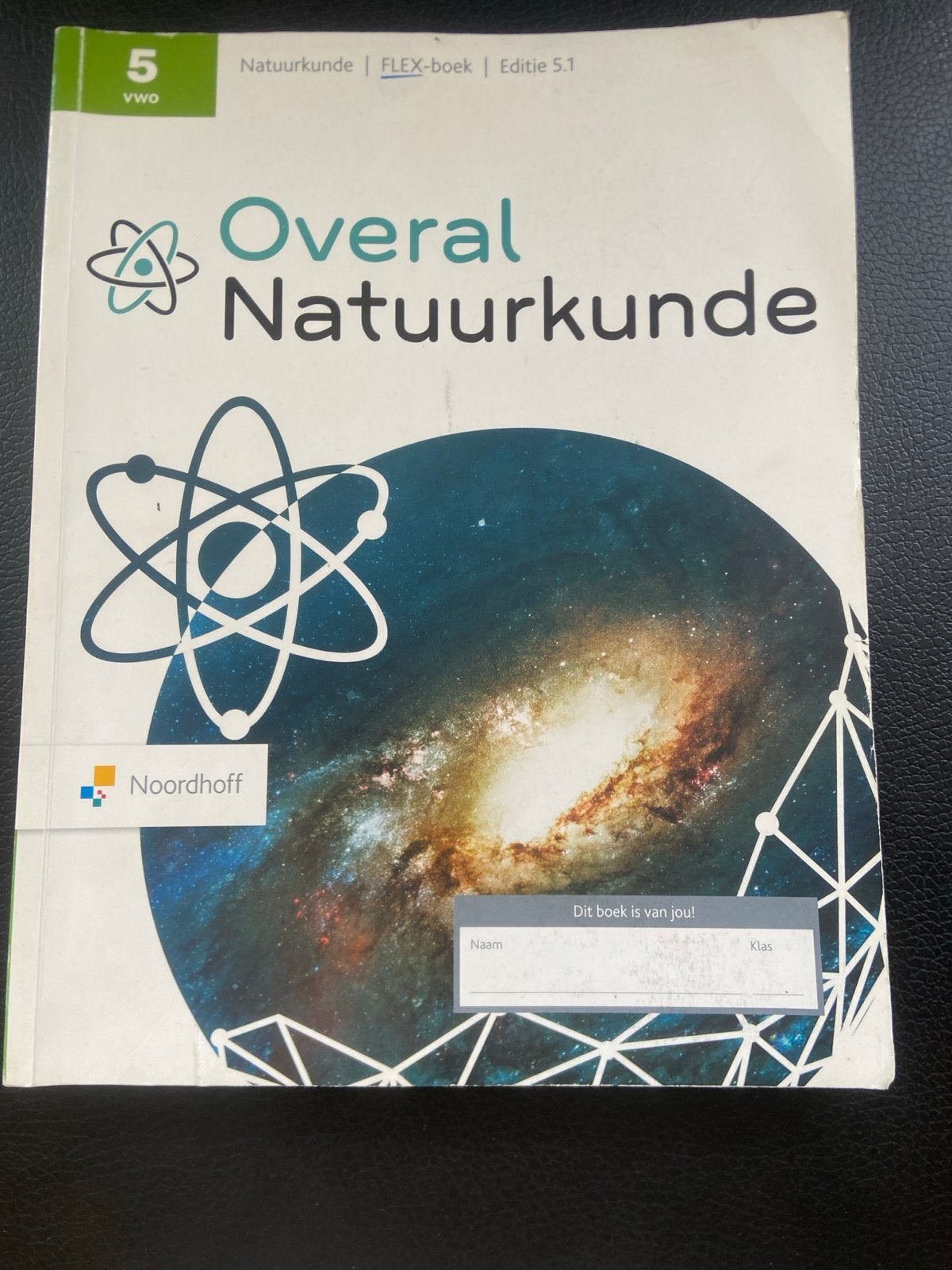 Overal Natuurkunde 5 VWO FLEX-boek, Verzenden, Zo goed als nieuw, VWO, Natuurkunde