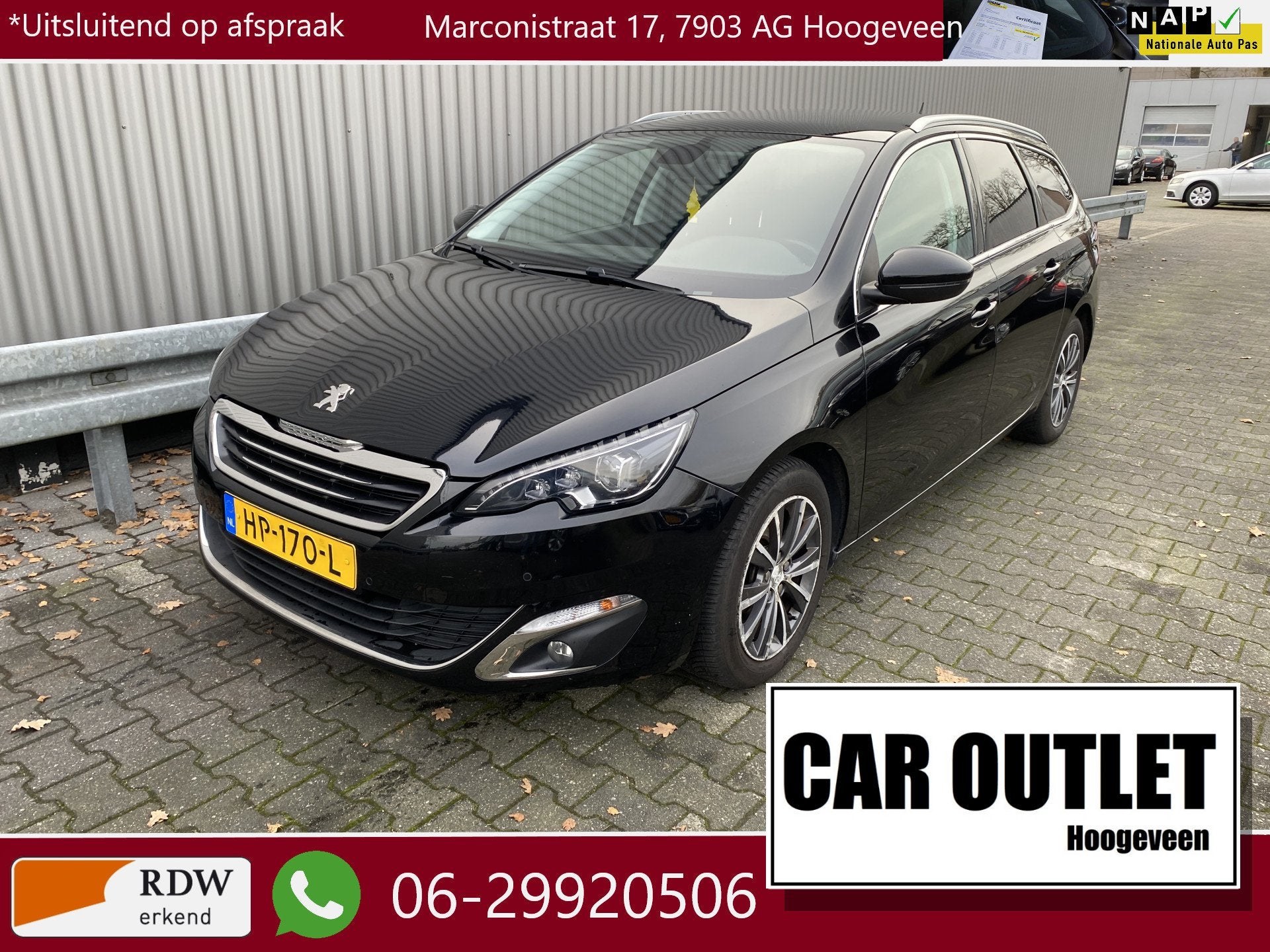 Peugeot 308 SW 1.2 PureTech Blue Lease Premium AUTOMAAT, Cli, Auto's, Stof, Gebruikt, Euro 6, 1199 cc