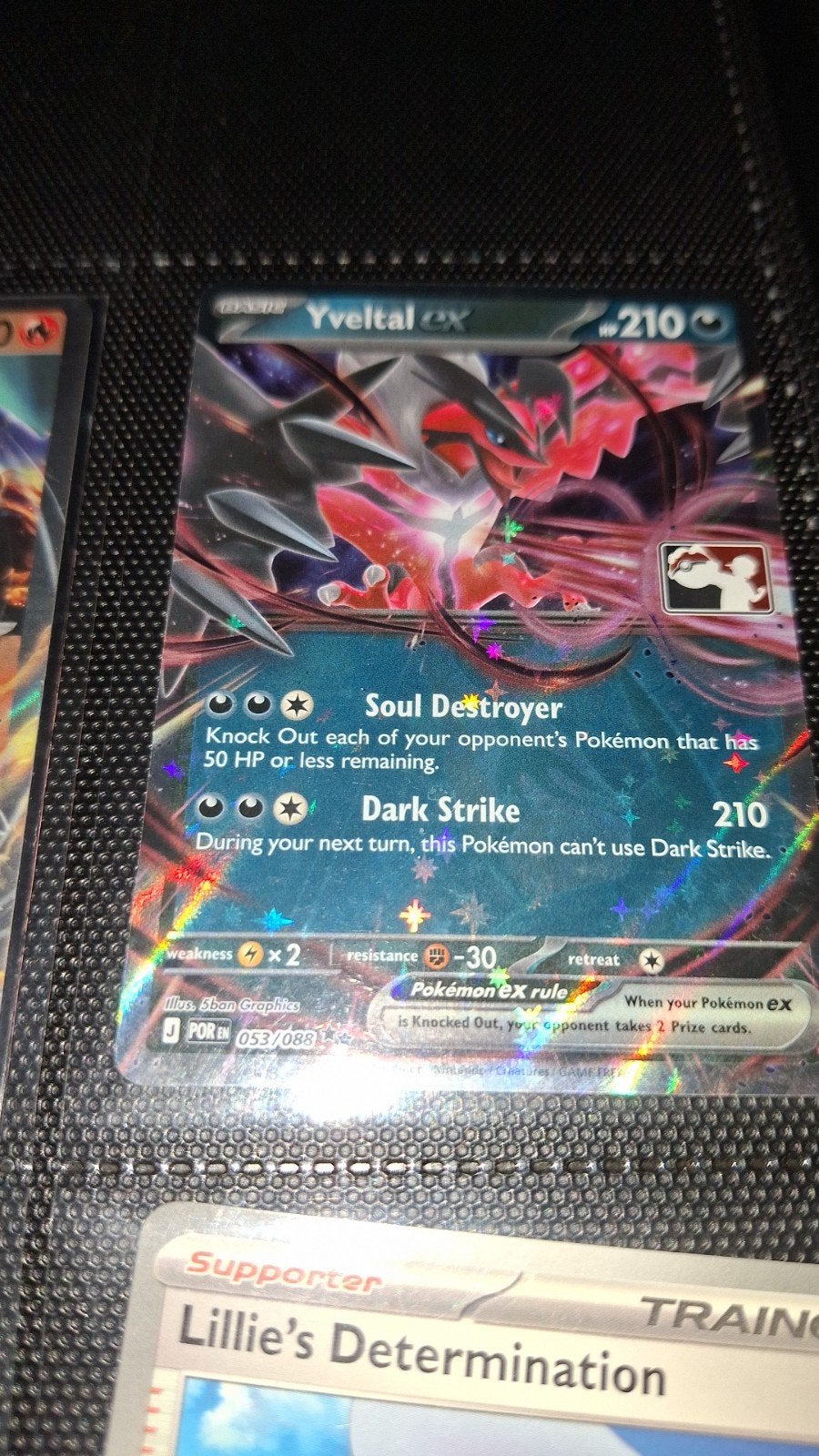 Yveltal EX Pokémon kaart - Full Art Foil, Ophalen of Verzenden, Zo goed als nieuw, Foil