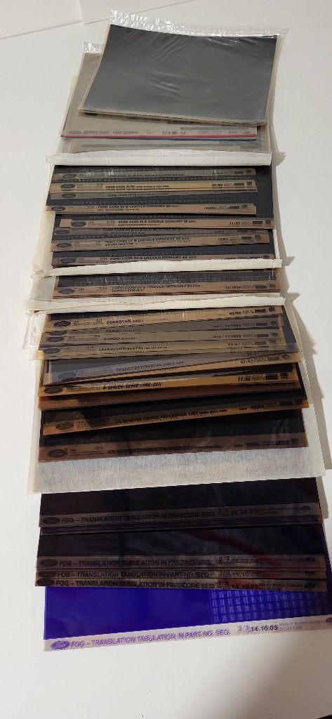 Ford microfiches, Ophalen, Nieuw