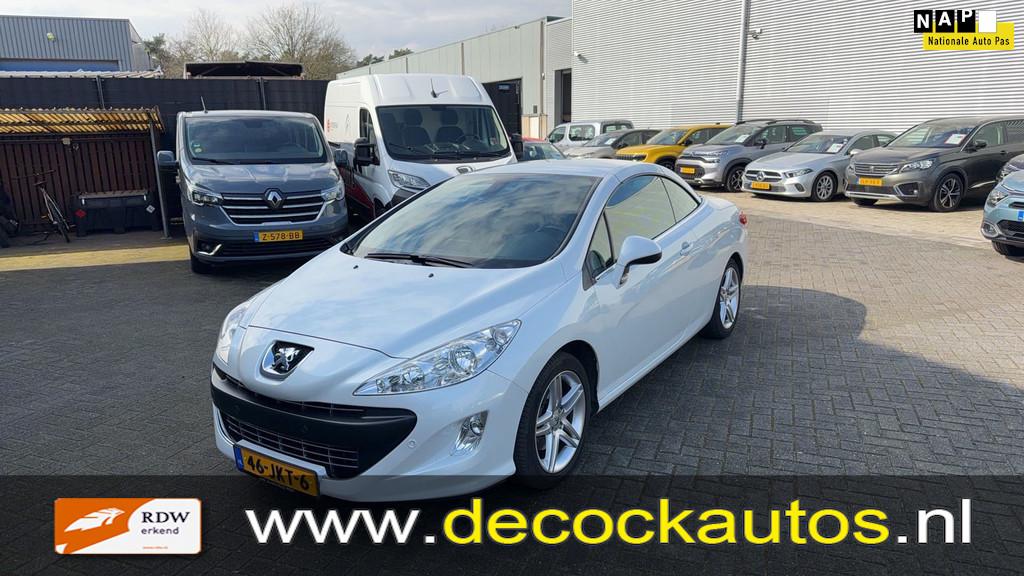Peugeot 308 CC 1.6 THP Premiere/LEDER/PARELMOER, Auto's, Peugeot, 4 cilinders, 4 stoelen, Wit, Bedrijf