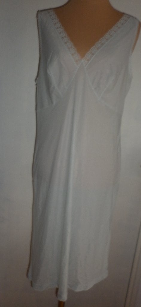 vintage onderjurk maat 46 k, Verzenden, Blauw, Nachtkleding