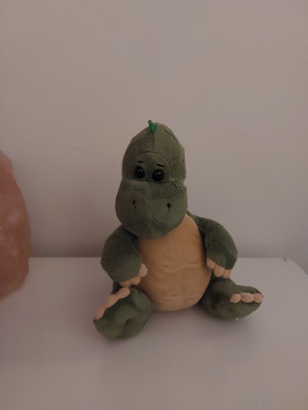 Knuffel Dino groen 23 cm, Kinderen en Baby's, Ophalen of Verzenden, Zo goed als nieuw
