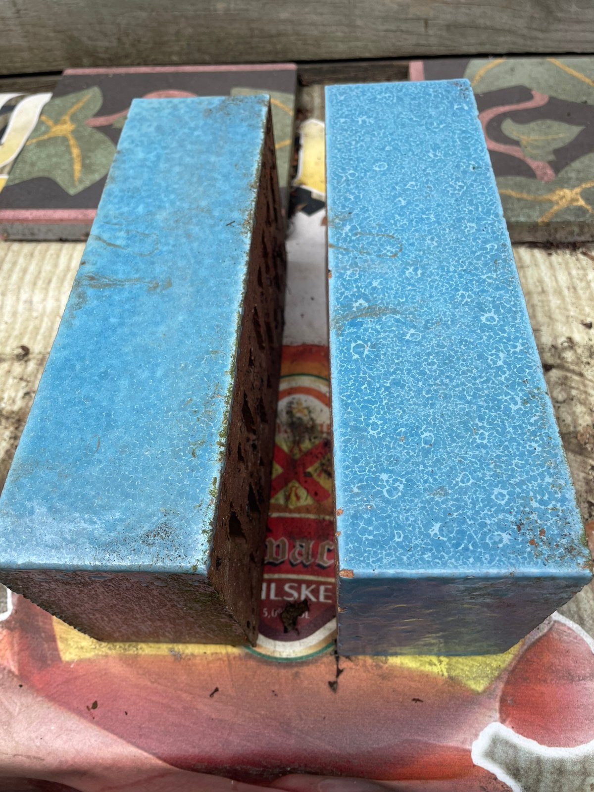 Geëmailleerde stenen (vintage aard) €25,00, Ophalen, Overige typen, Nieuw, Minder dan 100 cm