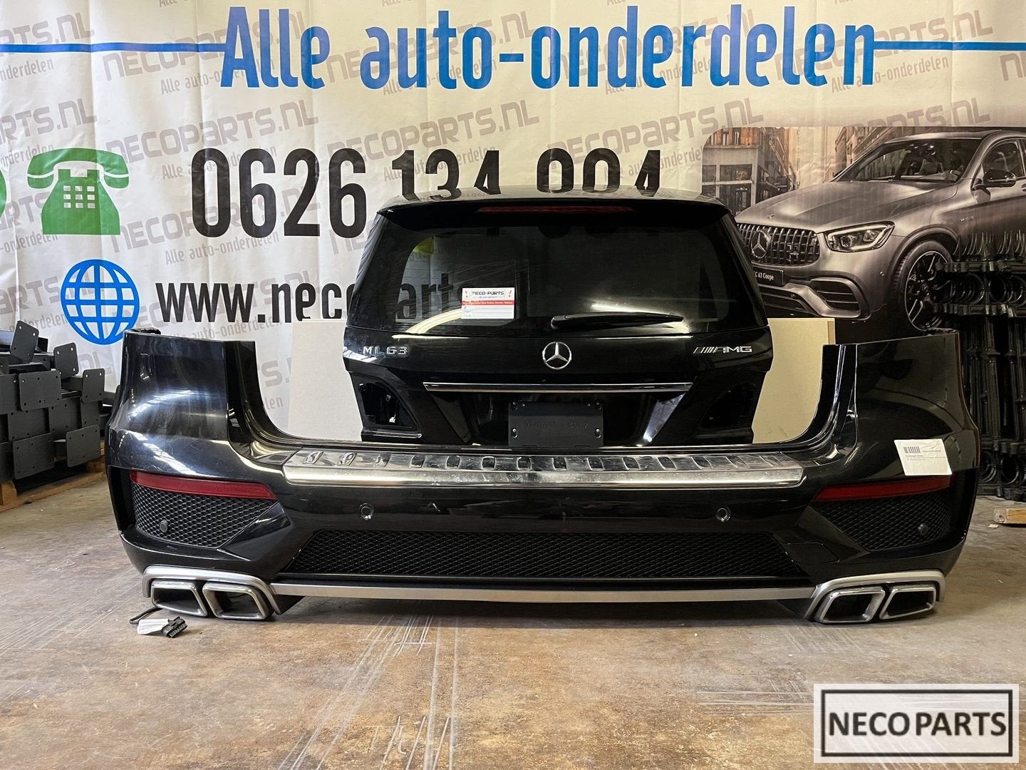 MERCEDES ML 63 AMG W166 197 ACHTERKLEP ACHTERBUMPER COMPLEET, Auto-onderdelen, Gebruikt, -, Ophalen of Verzenden, Bumper