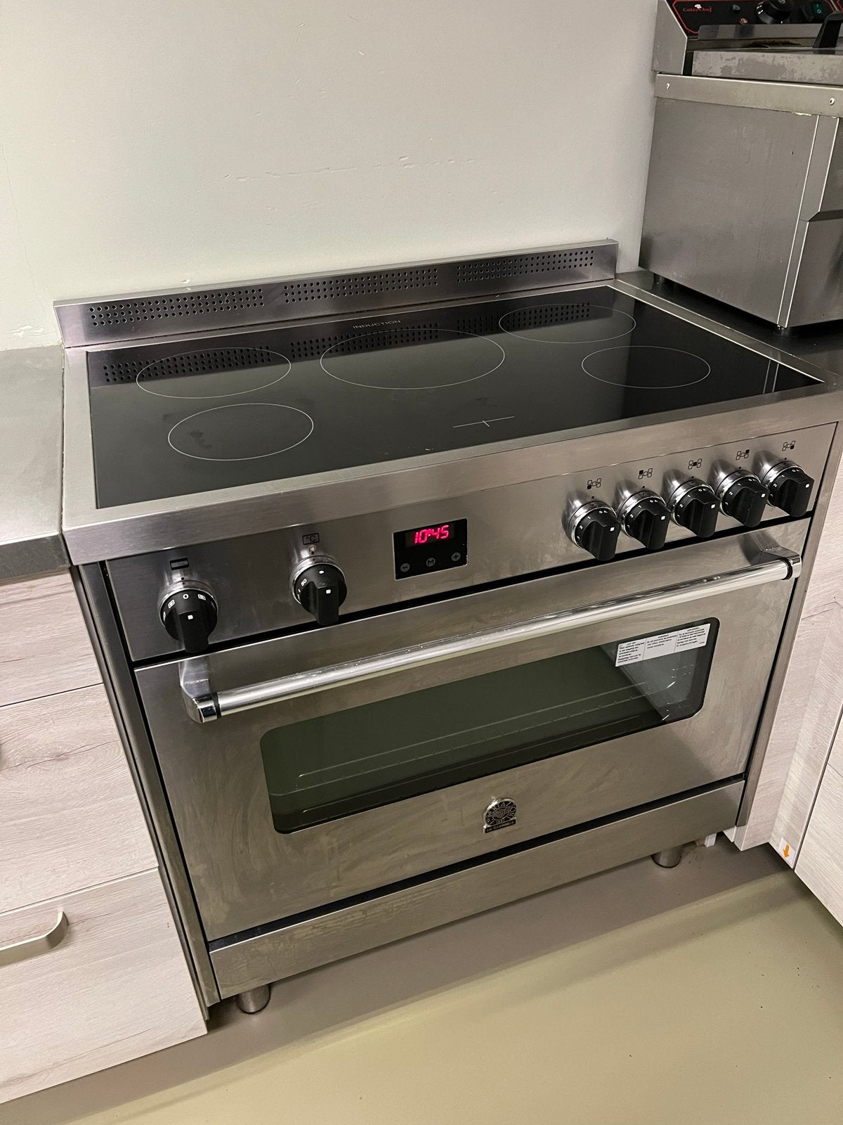 Lofra RVS fornuis met grote oven - Gebruikt, Witgoed en Apparatuur, Fornuizen, Ophalen, Gebruikt, 60 cm of meer, Inductie
