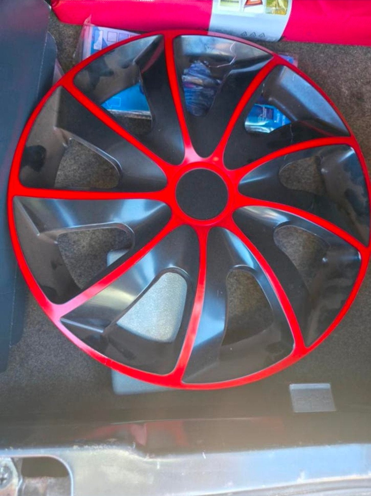 13 inch wieldoppen zwart/rood - Michelin, Ophalen