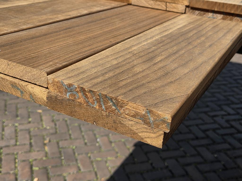 Geschaafde hardhouten planken 18x140 mm – nr: HP158, Tuin en Terras, Palen, Balken en Planken, Ophalen, Planken, Nieuw, Hardhout