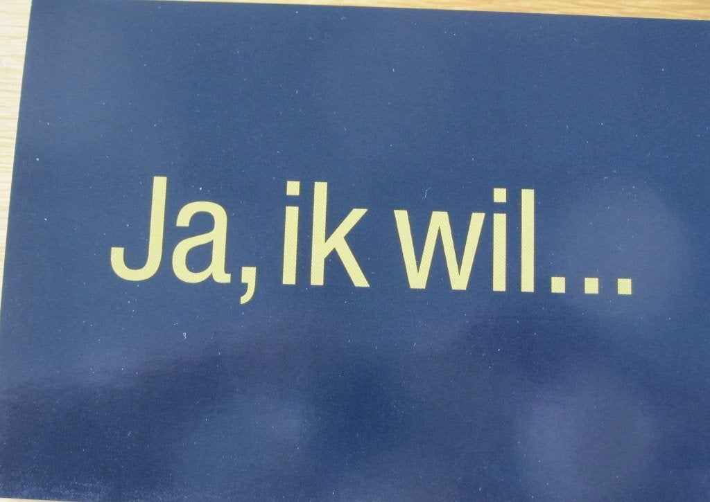 Boomerang - ja ik wil - nieuwe ansichtkaart, Verzenden, 1980 tot heden, Ongelopen, Overige thema's