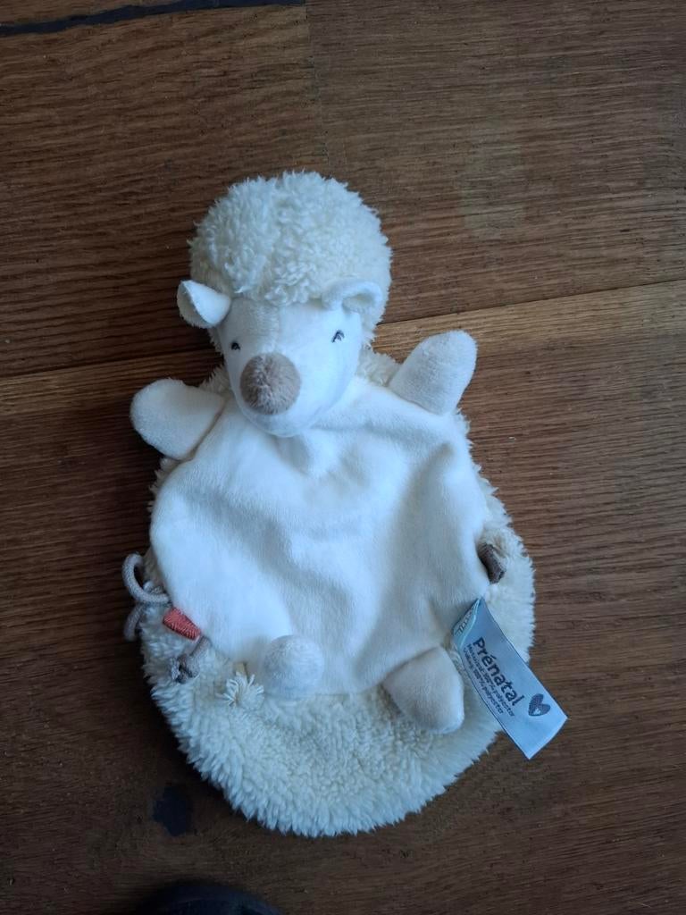 Prenatal egel doekje 23 cm format friend  crème wit, Kinderen en Baby's, Speelgoed | Knuffels en Pluche, Prénatal, Overige typen