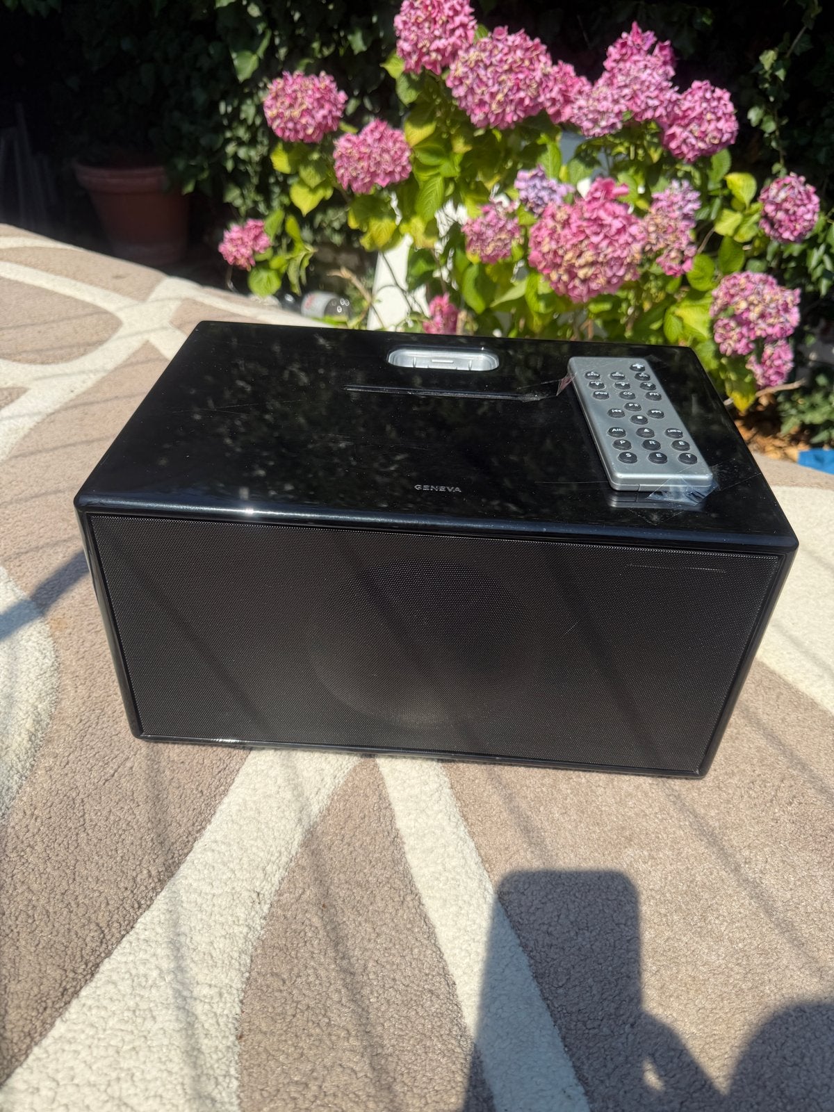 Geneva Sound System Model M - Zwart met afstandsbediening, Overige merken, Gebruikt, Ophalen of Verzenden, Microset