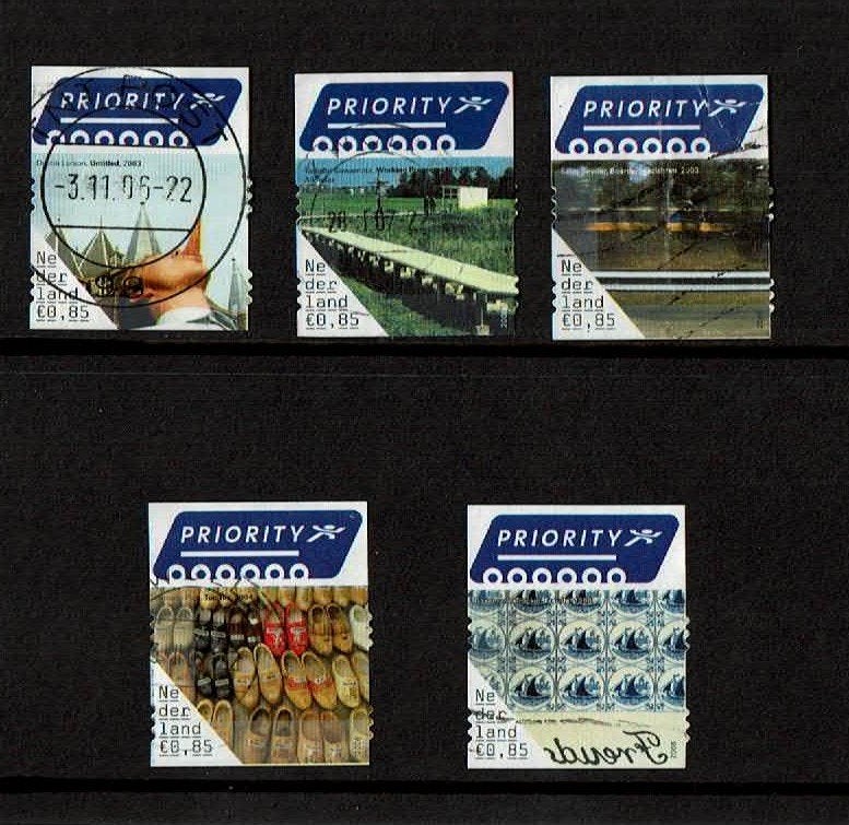 Nederland NVPH 2408-2412 gestempeld, Verzenden, Na 1940, Gestempeld