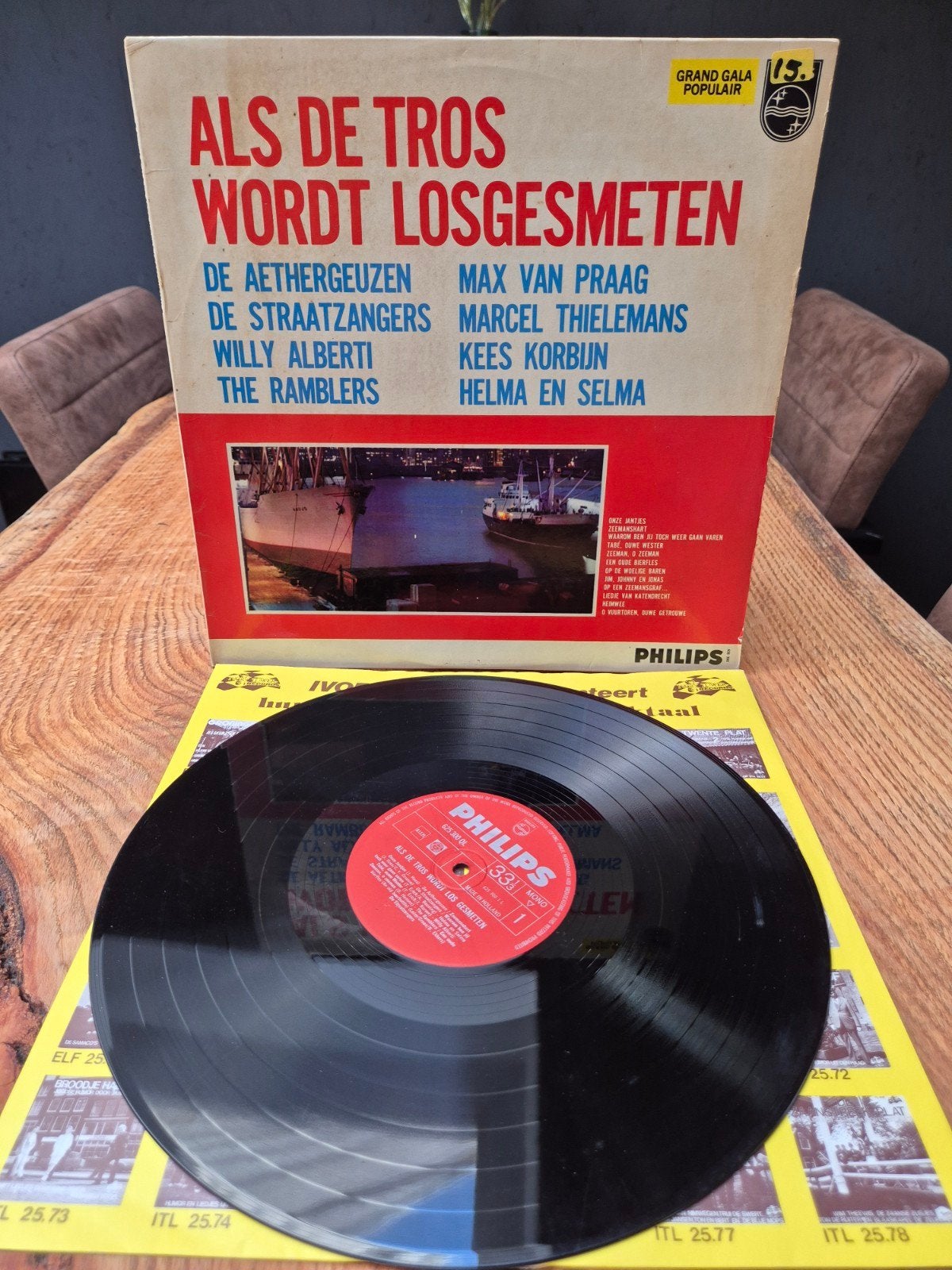 Als de Tros Wordt Losgesmeten - Philips Grand Gala Populair, Ophalen of Verzenden, Gebruikt, 12 inch, Levenslied of Smartlap