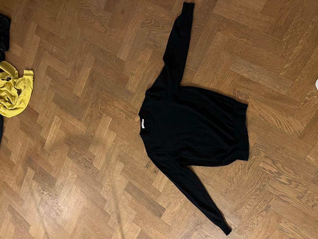 Suitsupply Zwarte Merino Wol Trui Maat M, Ophalen of Verzenden, Gedragen, Zwart