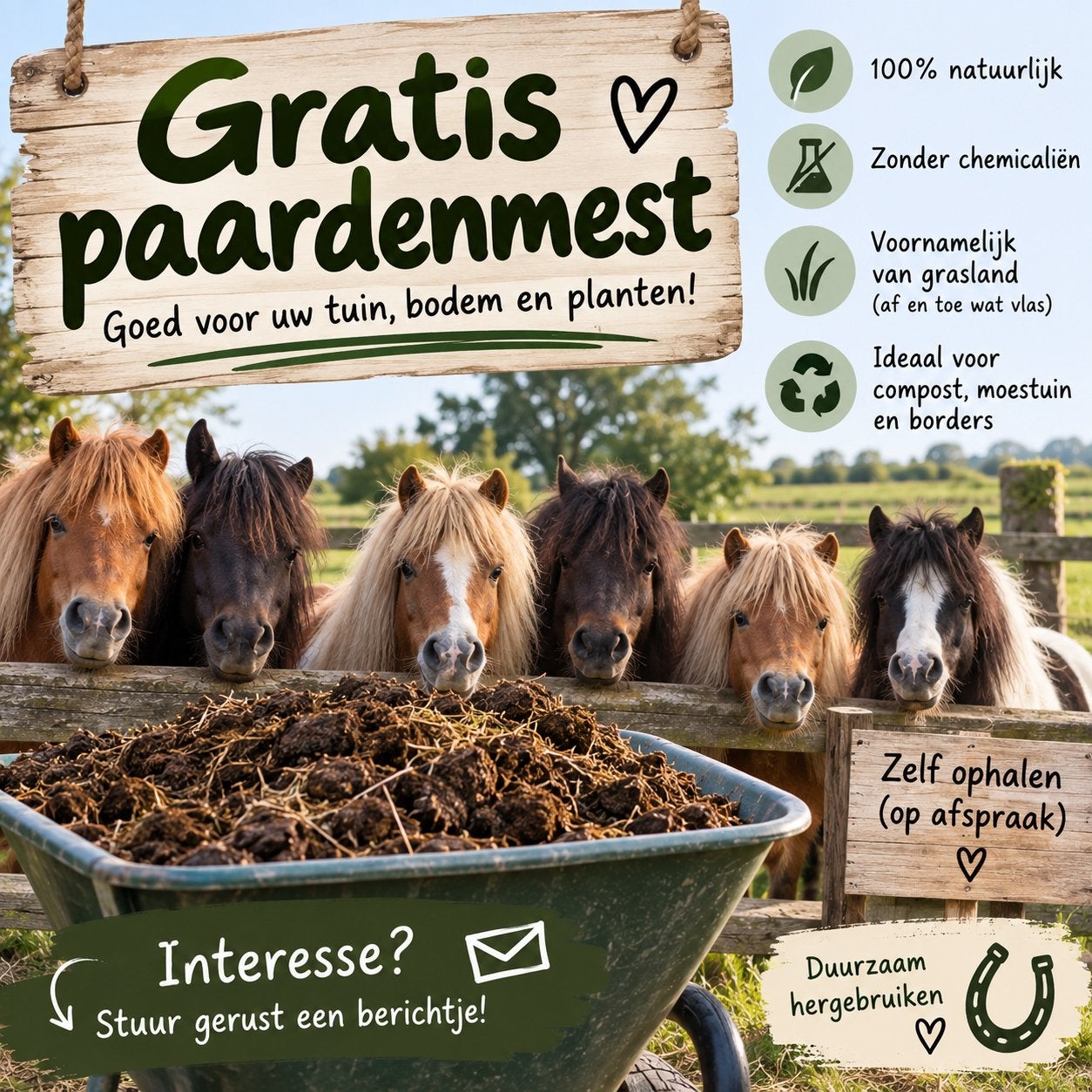 Paardenmest Gratis