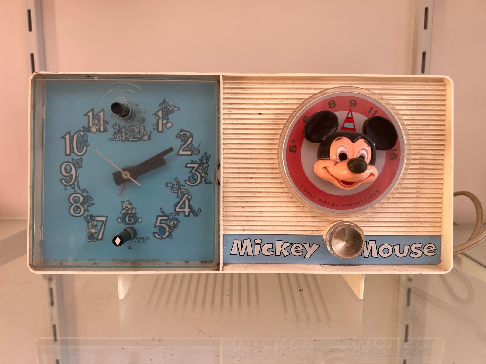 Zeldzame Mickey Mouse Wekker Radio General Electric 1960, Ophalen of Verzenden