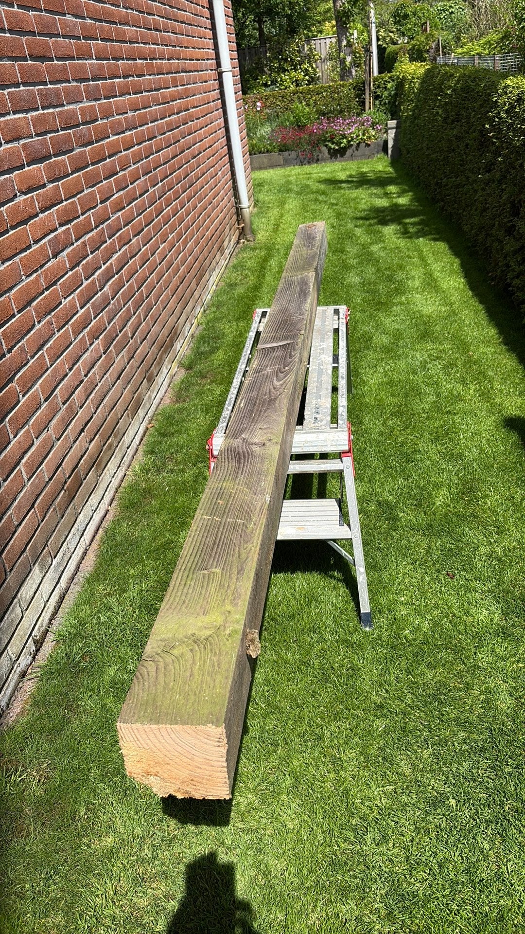 Douglas paal 300x12x12, Ophalen of Verzenden, Gebruikt, 250 cm of meer, Palen