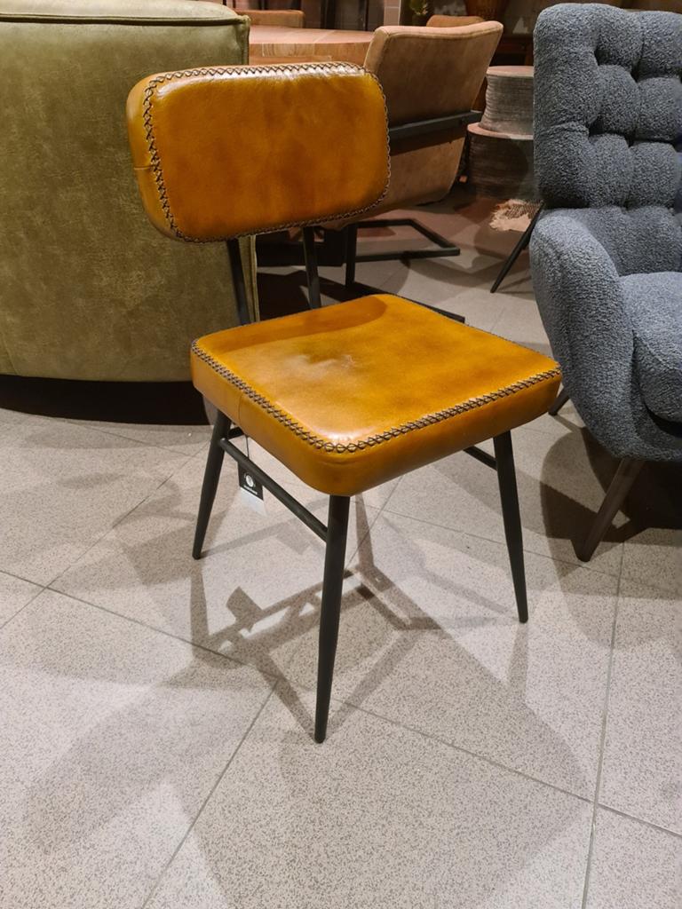 Nieuwe icathcers eetkamerstoel interlagos leer cognac €50p/s, Huis en Inrichting, Stoelen, Ophalen, Industrieel landelijk barok brocante koloniaal boheems vintage
