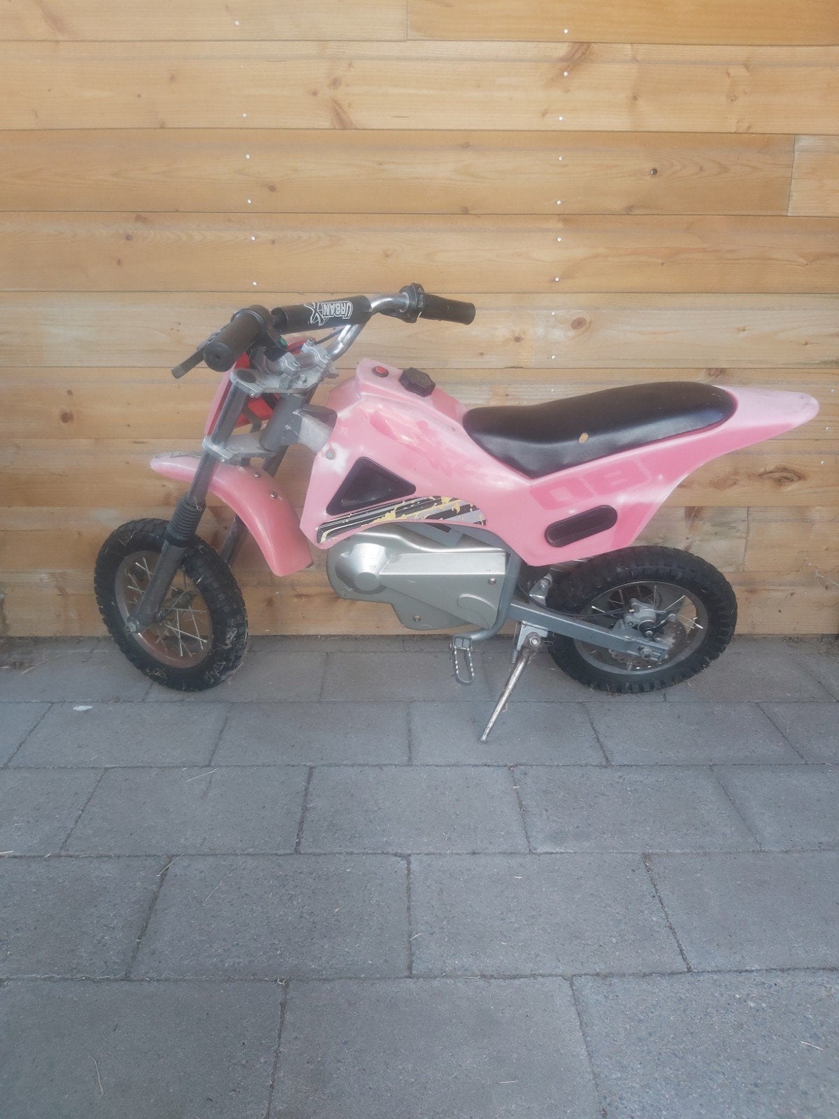 Roze elektrische kindermotor - Dirtbike, Gebruikt, Onbekend, Ophalen of Verzenden, Schijfrem