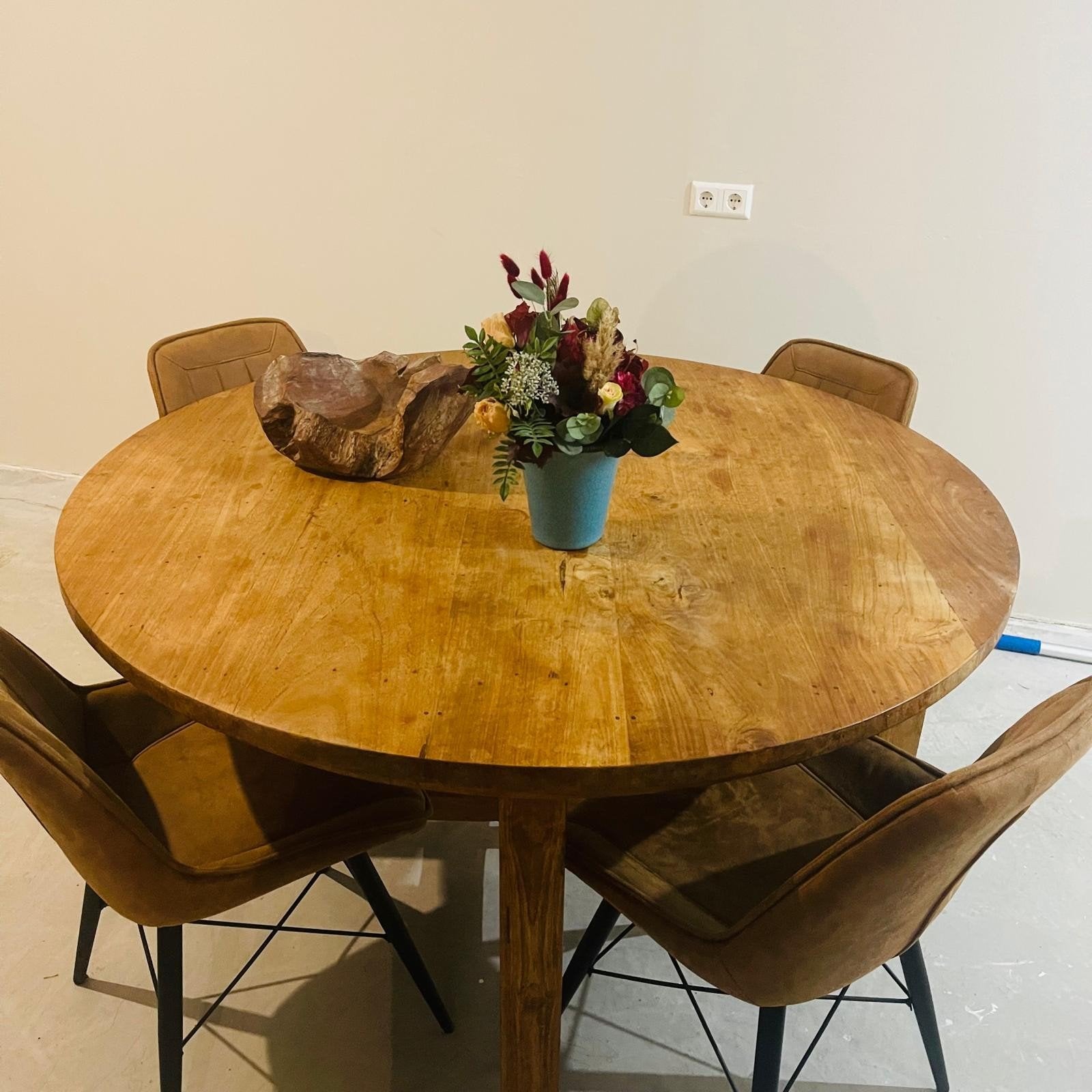 Antiek eet tafel, Huis en Inrichting, Ophalen of Verzenden, Rechthoekig, 50 tot 100 cm