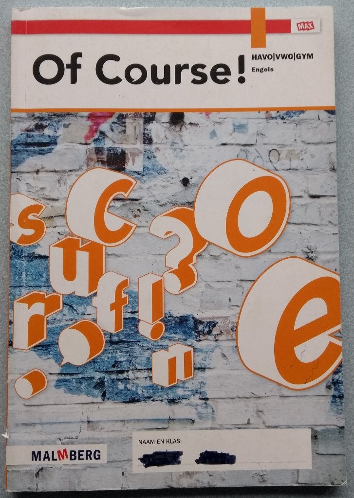 9789402039474 Of Course! Reference book MAX h/v/gym, Boeken, Verzenden, Zo goed als nieuw, Overige niveaus, Engels