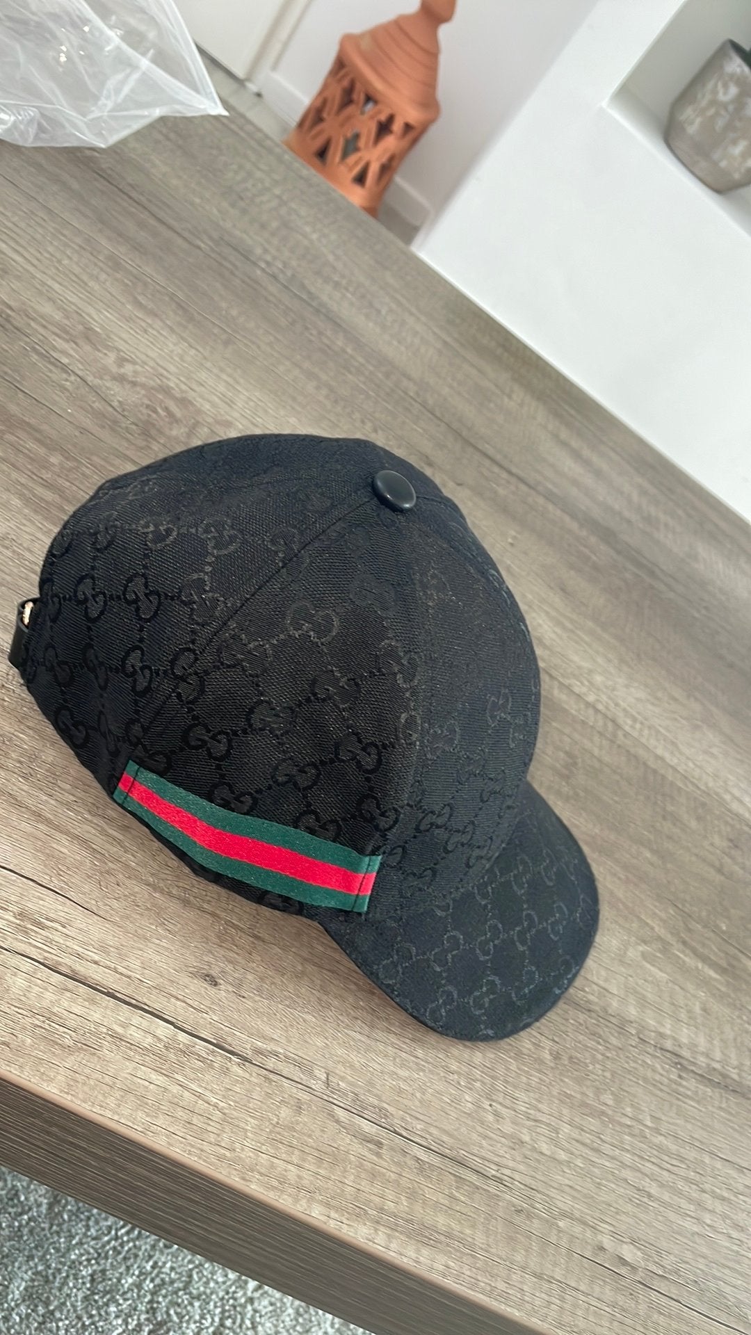 Zwarte gucci pet, Ophalen of Verzenden, Zo goed als nieuw, Pet