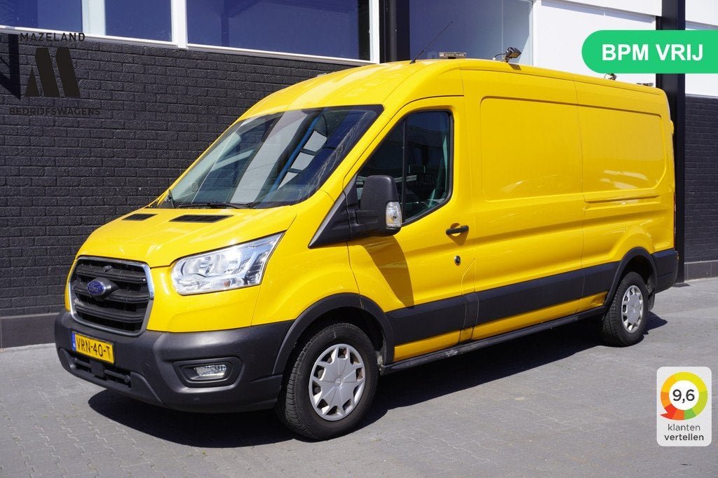 Ford Transit 2.0 TDCI 130PK L3H2 EURO 6 - Airco - Cruise - P, Auto's, Bestelauto's, Voorwielaandrijving, 4 cilinders, Bedrijf