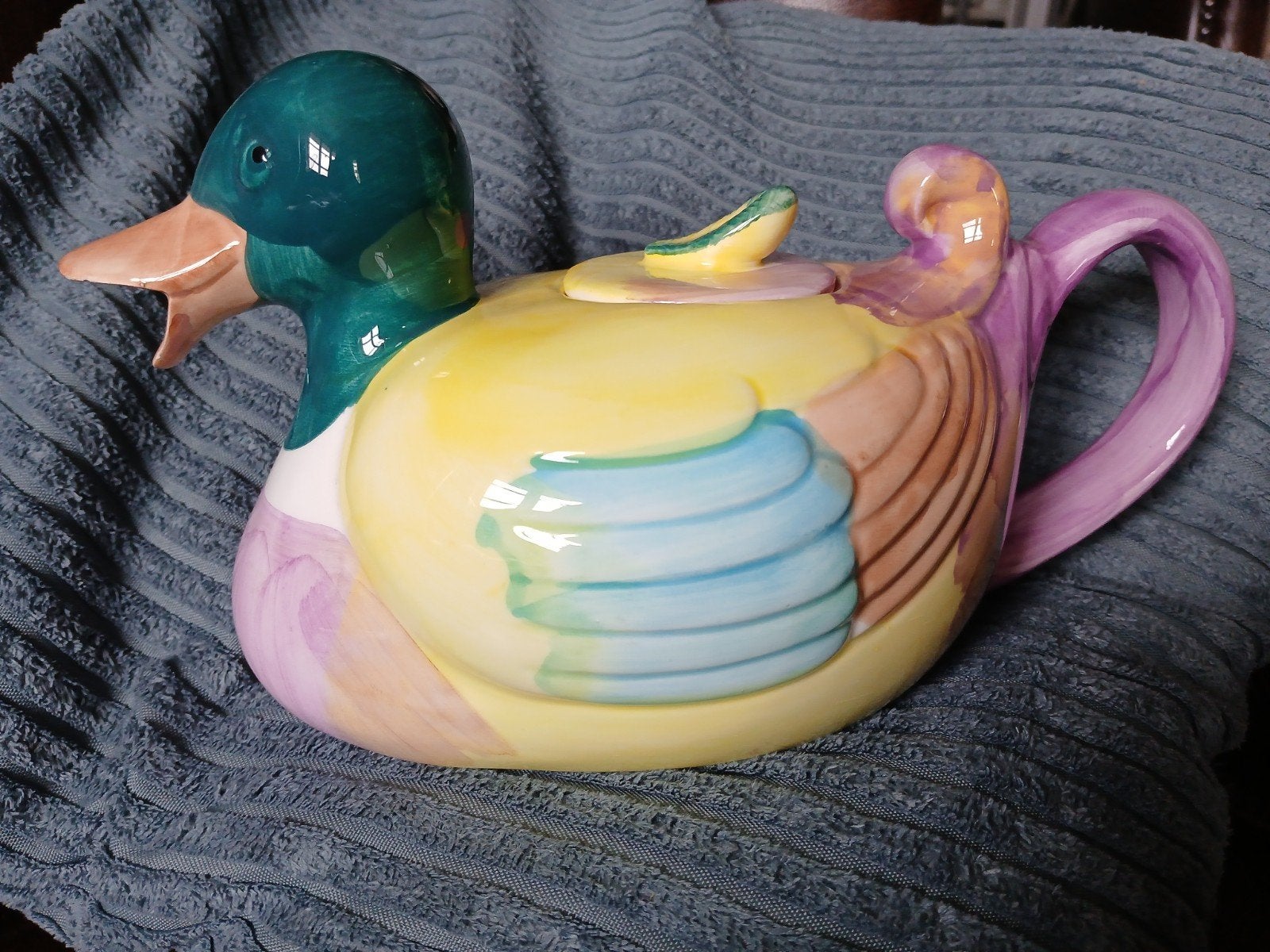 schattig eenden theepotje, ca 0.8 l, Ophalen, Gebruikt, Aardewerk, Theepot