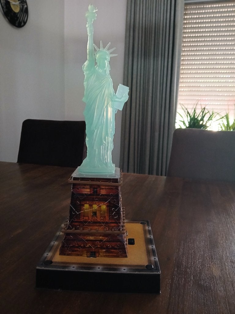 3D puzzel Ravensburger van het Vrijheidsbeeld NY, Ophalen of Verzenden, Minder dan 500 stukjes, Zo goed als nieuw, Rubik's of 3D-puzzel
