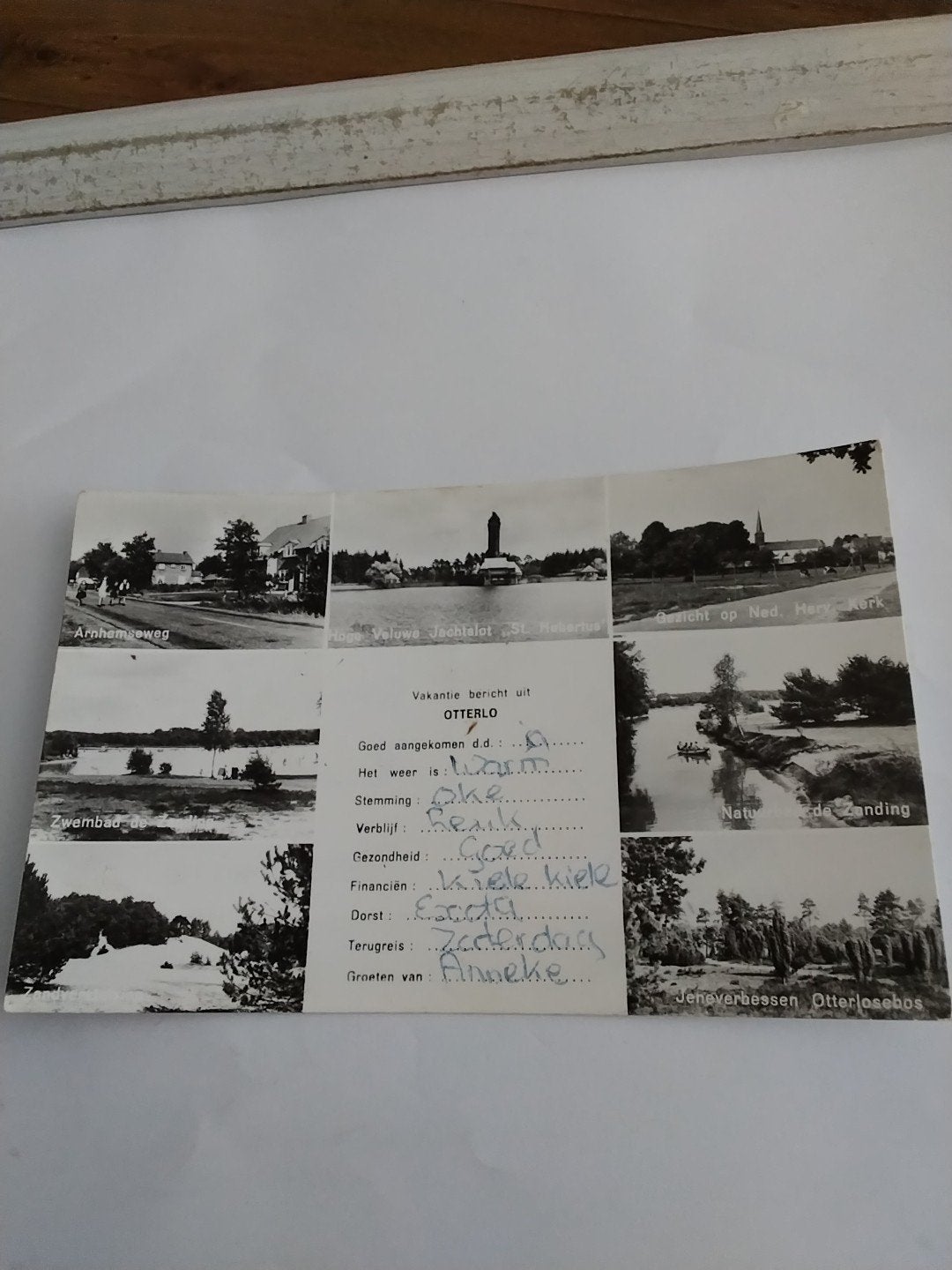 Oude ansichtkaart Otterlo - Vakantiebericht Anneke, Ophalen of Verzenden