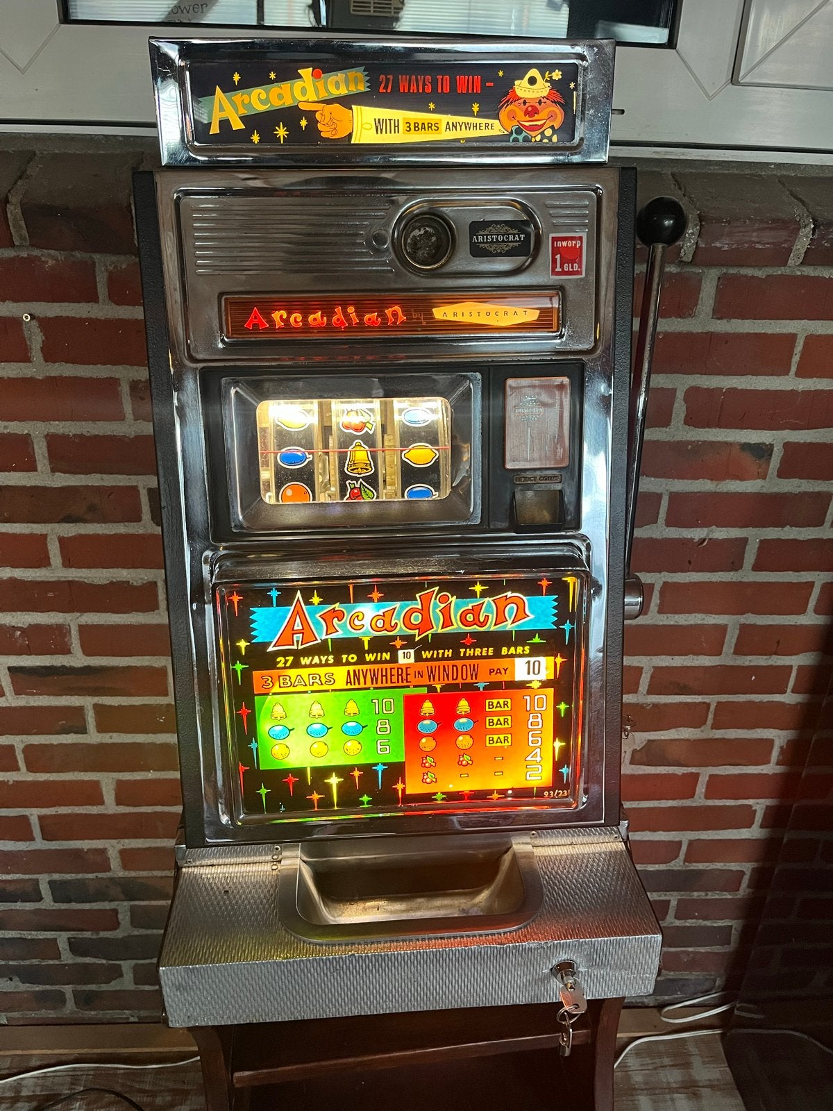 Arcadian Aristocrat gokkast - Vintage speelautomaat, Ophalen of Verzenden, Gebruikt