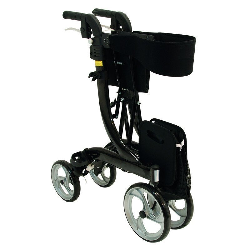 Rollator Nitro - Medium - Zwart met softbanden, Ophalen, Opvouwbaar, Nieuw