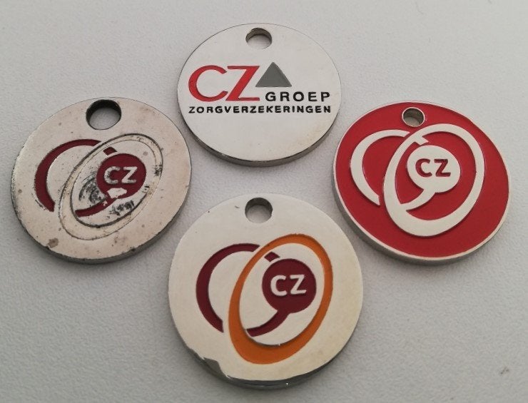4 winkelwagenmuntjes CZ-Groep Tilburg, Ophalen of Verzenden